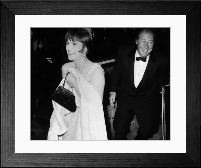 Framed Print : Rex Harrison 14th of April 1966 with his wife Rachel Roberts arriving for the musical Framed Print : Rex Harrison 14th of April 1966 with his wife Rachel Roberts arriving for the musical