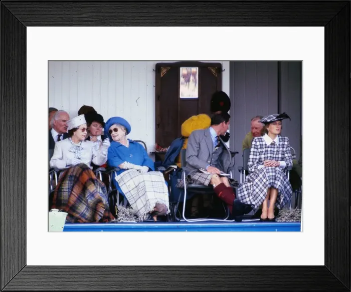 Framed Print : The Royal Family on the podium at the annual Braemar Highland Games near Balmoral Framed Print : The Royal Family on the podium at the annual Braemar Highland Games near Balmoral