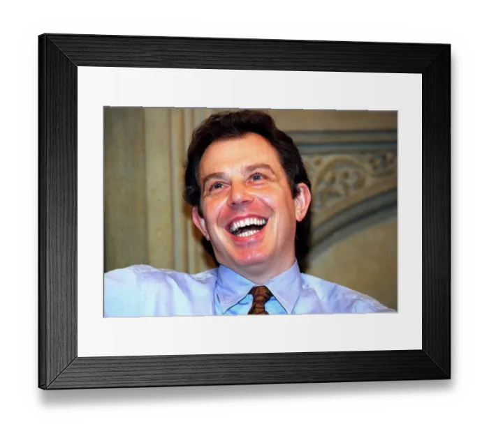 Framed Print : Tony Blair during his exclusive interview with Daily Mirror