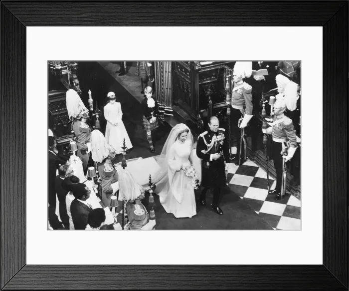 Framed Print : The wedding of Princess Anne and Capt. Mark Phillips at Westinster Abbey 14 November 1973 Framed Print : The wedding of Princess Anne and Capt. Mark Phillips at Westinster Abbey 14 November 1973