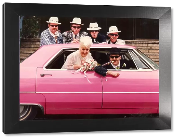 Gangsters and a pink cadillac for a St Valentine wedding at the Civic Centre
