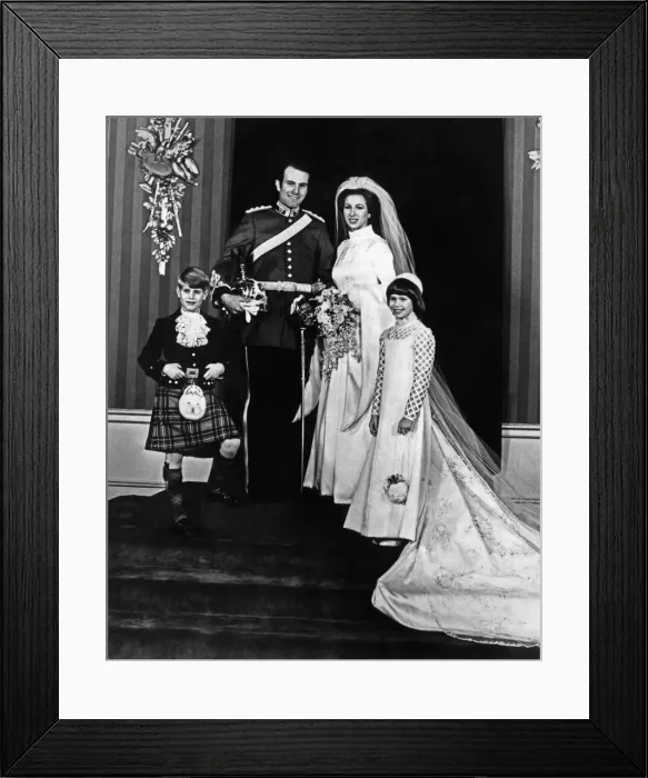 Framed Print : The wedding of Princess Anne and Capt. Mark Phillips at Westinster Abbey 14 November 1973 Framed Print : The wedding of Princess Anne and Capt. Mark Phillips at Westinster Abbey 14 November 1973