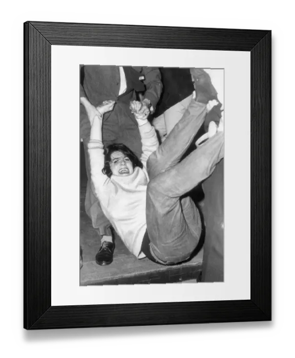 Framed Print : A Rolling Stones fans has to leave Newcastle City Hall early 7th October 1965 Framed Print : A Rolling Stones fans has to leave Newcastle City Hall early 7th October 1965