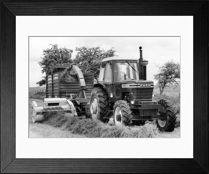 Framed Print : Sophisticated machinery makes short work of forage harvesting