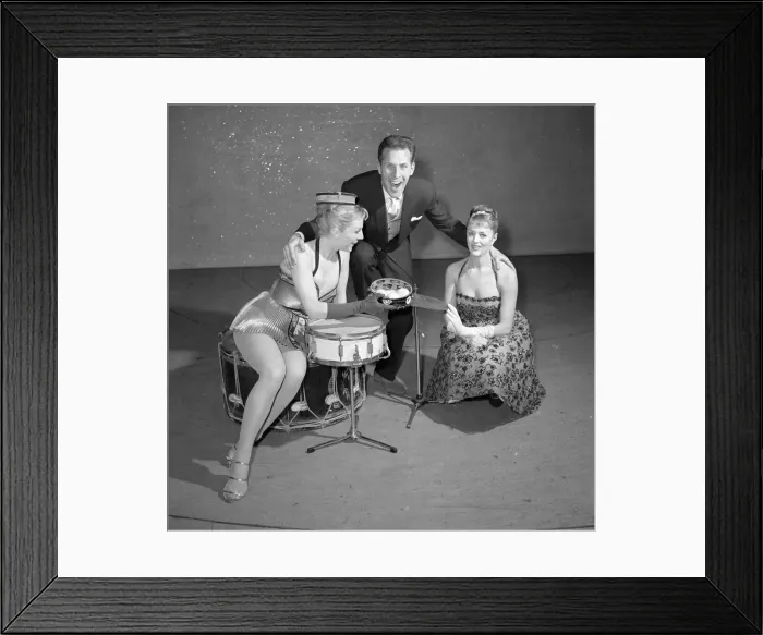 Framed Print : Bruce Forsyth seen here during rehearsals of Beat the Clock Framed Print : Bruce Forsyth seen here during rehearsals of Beat the Clock