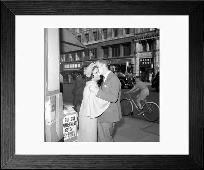 Framed Print : Jack and Jane Masters seen here showing their affection for each other Circa 1960 Framed Print : Jack and Jane Masters seen here showing their affection for each other Circa 1960