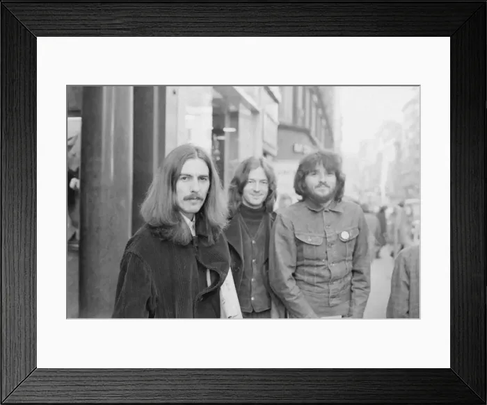 Framed Print : George Harrison leaves the Midland Hotel, New Street, Birmingham on his way to perform