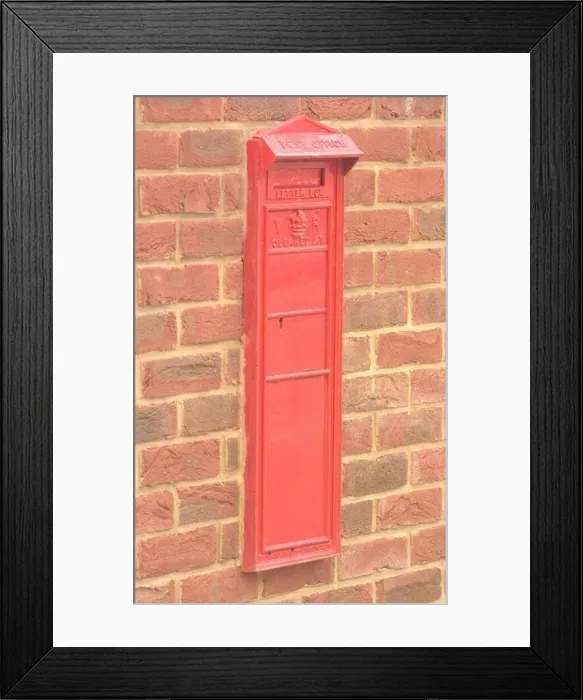 Framed Print : Catherine de Barnes near Solihull. Victorian post box in Lugtrout Lane Framed Print : Catherine de Barnes near Solihull. Victorian post box in Lugtrout Lane