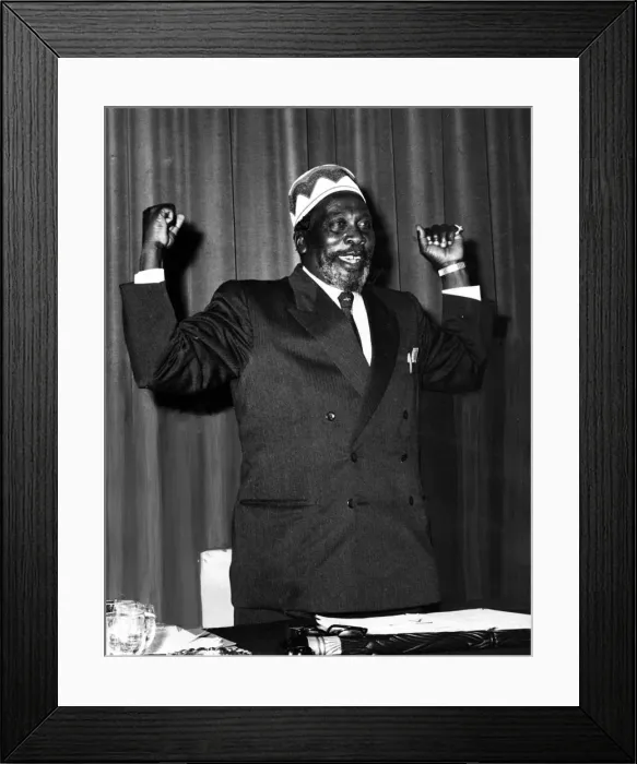 Framed Print : Kenya - Jomo Kenyatta, President of the Kenya African National Union