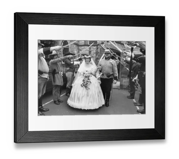 Framed Print : A civil war guard of honour for David and Fiona Williams Framed Print : A civil war guard of honour for David and Fiona Williams