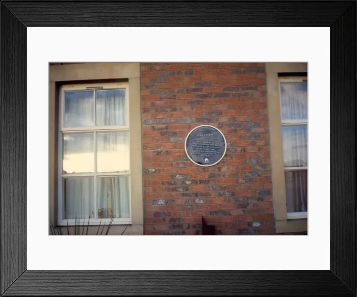 Framed Print : Laurel & Hardy - Comedy duo Stan Laurel and Oliver Hardy A previous home of