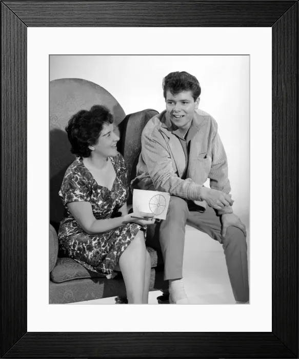 Framed Print : Singer Cliff Richard seen here with Pat Foyer one of Cliff Framed Print : Singer Cliff Richard seen here with Pat Foyer one of Cliff
