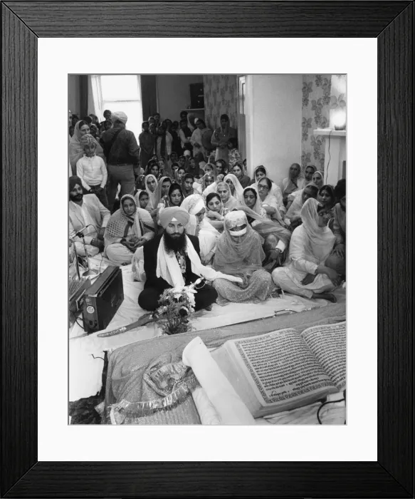 Framed Print : Temple wedding The first wedding to be held in a town