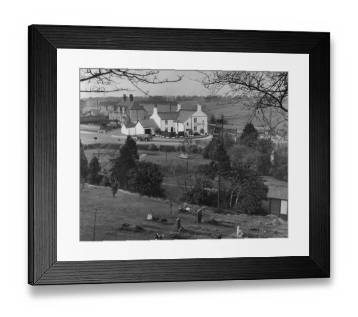 Framed Print : Contrasting with the wild fellsides of Lakeland is the flatter more orderly landscape of