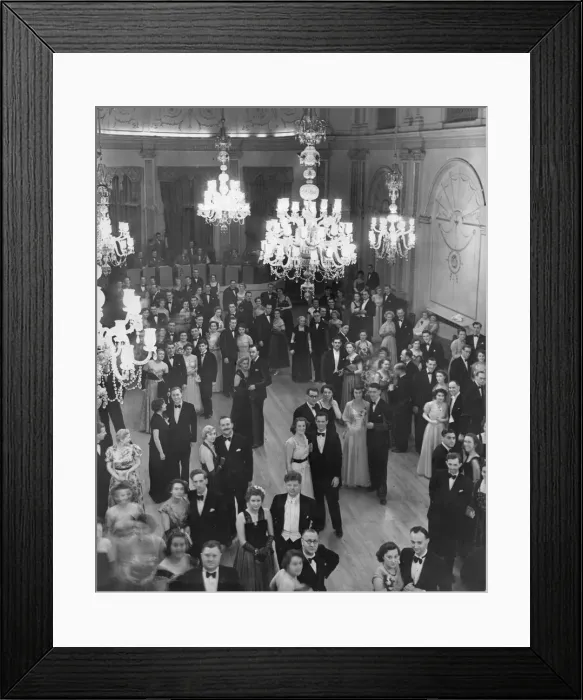 Framed Print : The 1952 press ball at the Old Assembly rooms in Newcastle Framed Print : The 1952 press ball at the Old Assembly rooms in Newcastle
