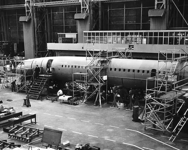 Concorde supersonic jet being built in Bristol England March 1967