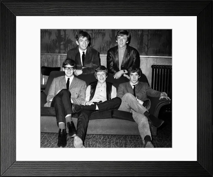 Framed Print : Pop Group Herman and the Hermitts pose for a picture. Circa 1964