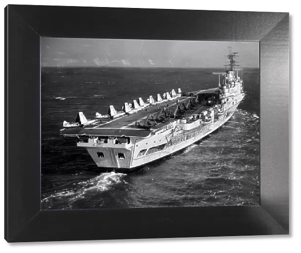 Ships - Ark Royal prepares for service - The aircraft carrier Ark Royal, launched in 1950