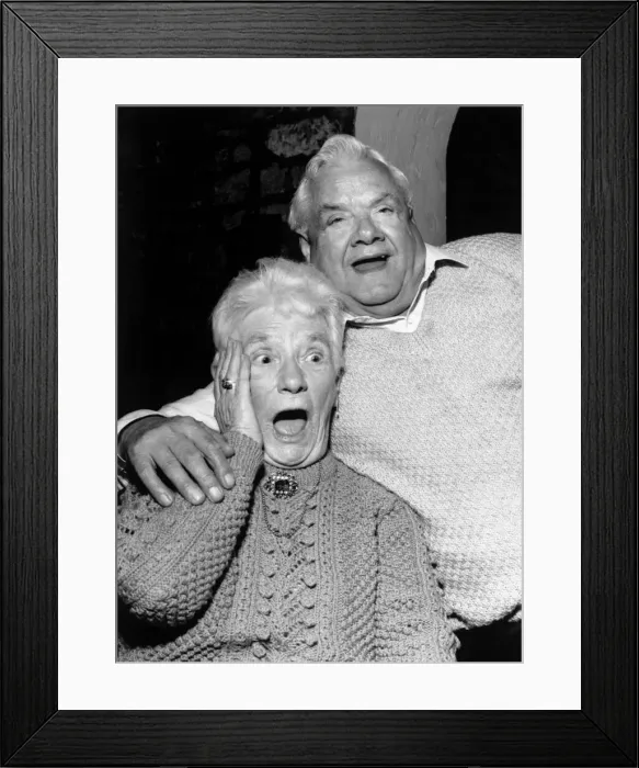 Framed Print : Jack (76) and Tina (74) Patterson, married for 52 years who were left alcohol Framed Print : Jack (76) and Tina (74) Patterson, married for 52 years who were left alcohol