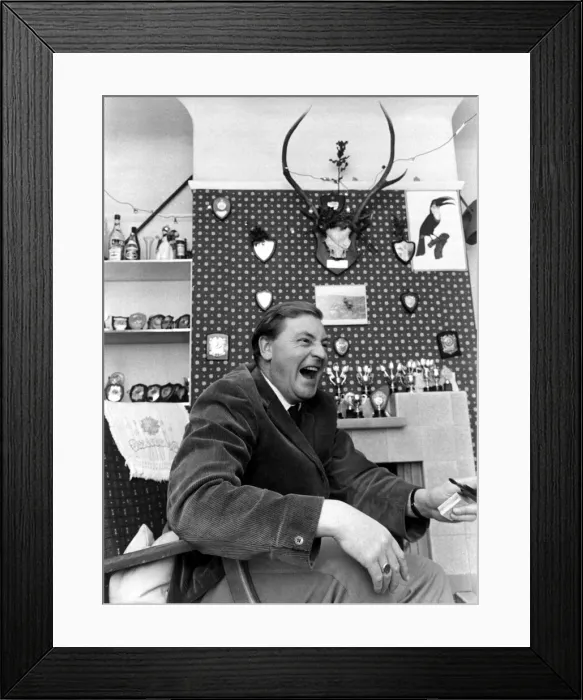 Framed Print : Derek Blaster Bates, the comedian, singer and demolition expert