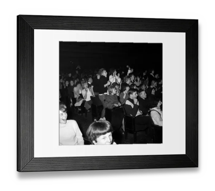 Framed Print : The Beatles November 1963 Fans of The Beatles cheer Framed Print : The Beatles November 1963 Fans of The Beatles cheer
