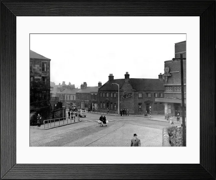 Framed Print : The Gateshead High Street junction with Old Durham Road and Belle Vue Terrace in 1965 Framed Print : The Gateshead High Street junction with Old Durham Road and Belle Vue Terrace in 1965