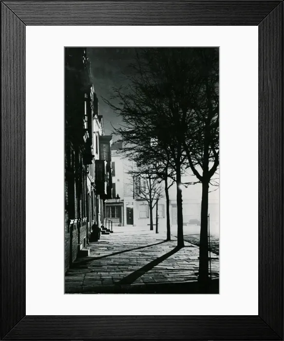 Framed Print : Grand Parade Old Porstmouth by night Circa 1950 Framed Print : Grand Parade Old Porstmouth by night Circa 1950