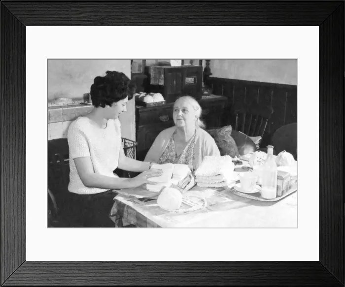 Framed Print : The Birmingham Council for Old People contibutes funding to provide volunteer visitors to Framed Print : The Birmingham Council for Old People contibutes funding to provide volunteer visitors to