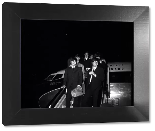 The Beatles September 1964 Paul McCartney, George Harrison