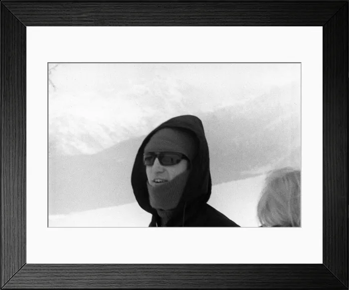 Framed Print : John Lennon in St Moritz on a Skiing Holiday January 1965 Framed Print : John Lennon in St Moritz on a Skiing Holiday January 1965