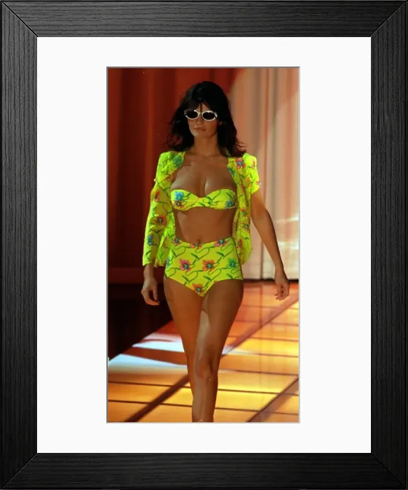 Framed Print : HELENA CHRISTENSEN AT ISTANTE BY VERSACE Framed Print : HELENA CHRISTENSEN AT ISTANTE BY VERSACE