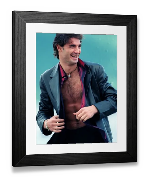 Framed Print : RANGERS ITALIAN ACE LORENZO AMORUSO WEARING CLOTHES FROM CRUISE