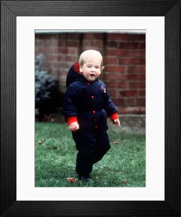 Framed Print : Prince William at Kensington Palace December 1983 Framed Print : Prince William at Kensington Palace December 1983