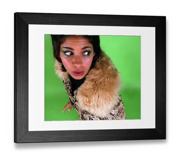 Framed Print : PIC SHOWS PSYCHEDELIC FUR FASHION Framed Print : PIC SHOWS PSYCHEDELIC FUR FASHION