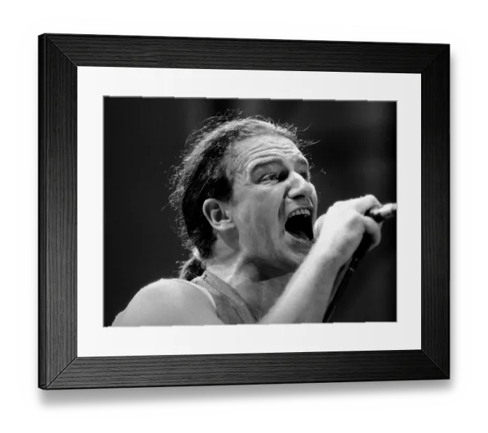 Framed Print : Bono onstage during U2s concert in Cork, the last in the present part of the World