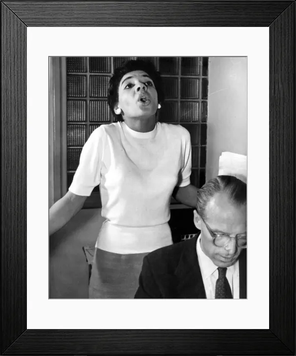 Framed Print : Shirley Bassey, the 19 year old torch singer from Tiger Bay Framed Print : Shirley Bassey, the 19 year old torch singer from Tiger Bay