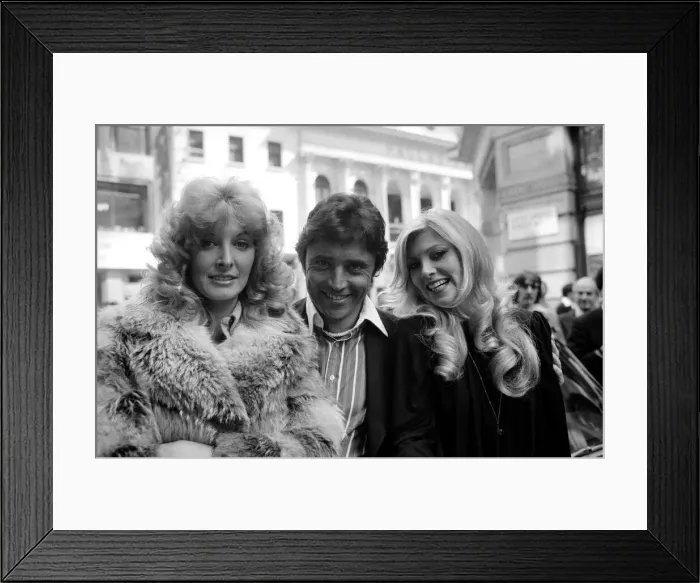 Framed Print : Marti Caine left seen here with Sacha Distel and Lynsey de Paul They were in Framed Print : Marti Caine left seen here with Sacha Distel and Lynsey de Paul They were in