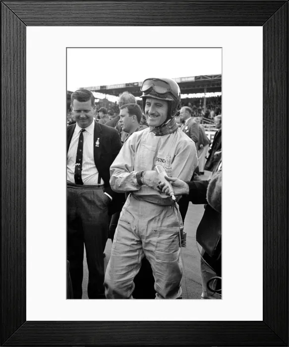 Framed Print : British Grand Prix, Silverstone-Graham Hill. July 1965
