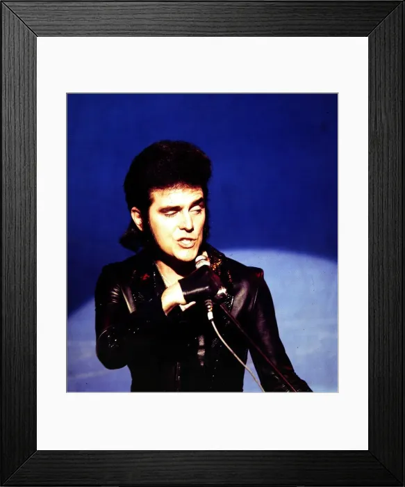 Framed Print : Alvin Stardust - Pop Star seen here in rehearsals at the Coventry studios of Top Framed Print : Alvin Stardust - Pop Star seen here in rehearsals at the Coventry studios of Top