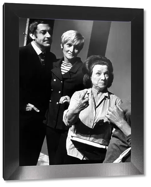 Hylda Baker seen here during rehearsing at Royal Court Theatre with Harry H Corbett