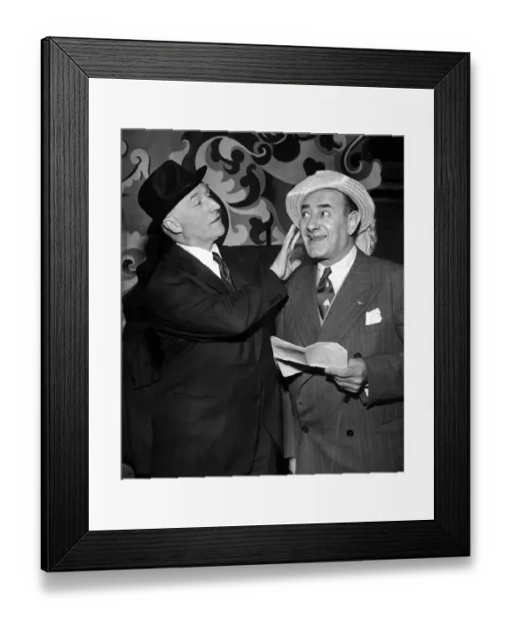 Framed Print : Comedians of the Crazy Gang Bud Flanagan and Chesney Allen November 1950 Framed Print : Comedians of the Crazy Gang Bud Flanagan and Chesney Allen November 1950