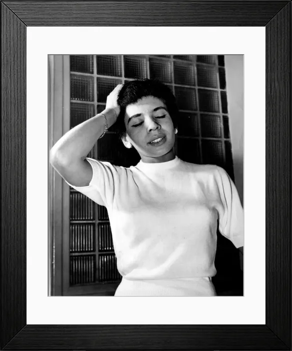 Framed Print : Shirley Bassey, the 19 year old torch singer from Tiger Bay Framed Print : Shirley Bassey, the 19 year old torch singer from Tiger Bay