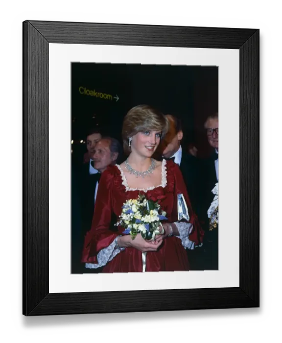 Framed Print : Princess of Wales attends a royal gala performance of The night of Knights Framed Print : Princess of Wales attends a royal gala performance of The night of Knights