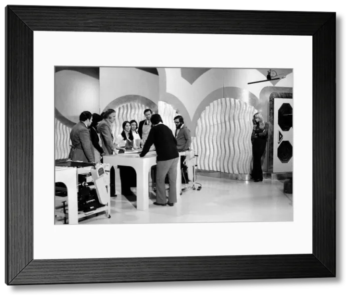 Framed Print : Bruce Forsyth seen here during rehearsals for The Generation Game December 1975