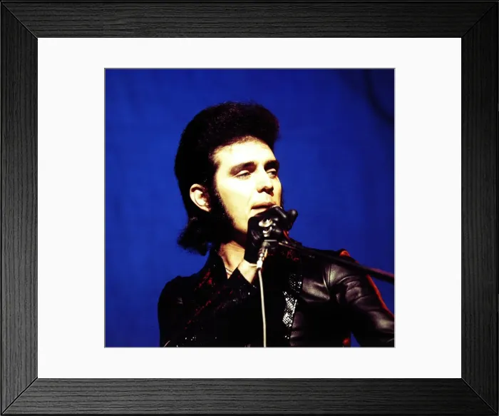 Framed Print : Alvin Stardust - Pop Star seen here in rehearsals at the Coventry studios of Top Framed Print : Alvin Stardust - Pop Star seen here in rehearsals at the Coventry studios of Top