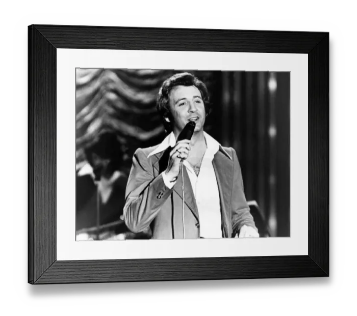 Framed Print : Singer Tony Christie - February 1976 Framed Print : Singer Tony Christie - February 1976