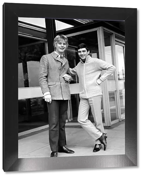 Gene Pitney and Joe Brown outside Cesars Hotel, Wakefield March 1969