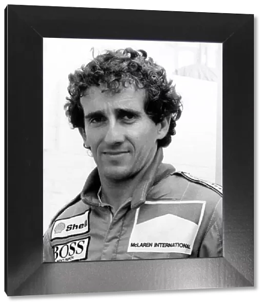 British Grand Prix-Brands Hatch Practice Day. Alain Prost July 1986