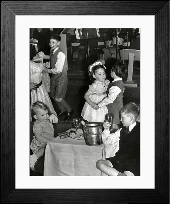 Framed Print : Composite three pictures in one Al Burnett lets his ten year old Barry use