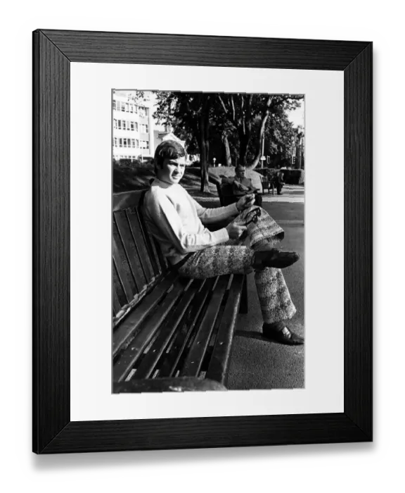 Framed Print : American singing star Gene Pitney pictured in Cathays Park, Cardiff